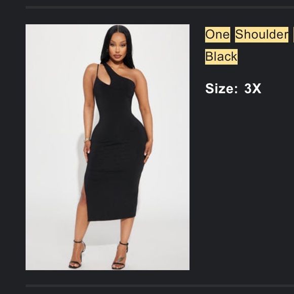 ~Elegant One-Shoulder Black Bust Lined Evening Dress~ - Picture 15 of 15